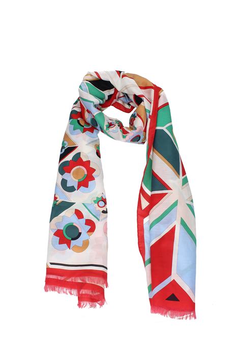 foulard fendi gatto|Multicolor silk foulard .